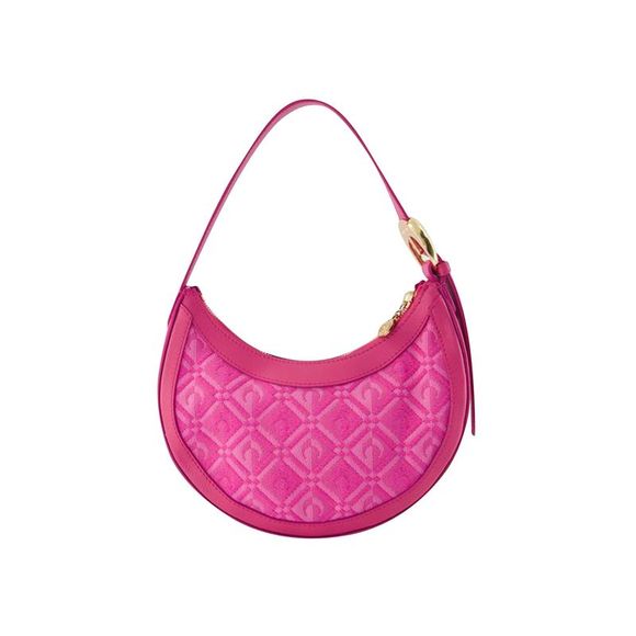 Marine Serre Moon Diamant Regenerated Eclips Mini Hobo Bag - - Pink - Zamak - Picture 3 of 4